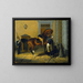 Gentilhomme, le cheval favori du roi Charles XV de Suède - John Arsenius — kehystetty taideteos seinällä