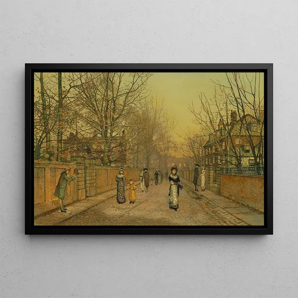Tervehdys - John Atkinson Grimshaw — kehystetty taideteos seinällä
