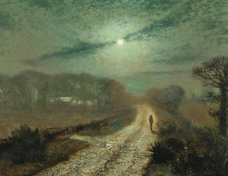 Maisema kuutamossa - John Atkinson Grimshaw — näkymä teoksesta