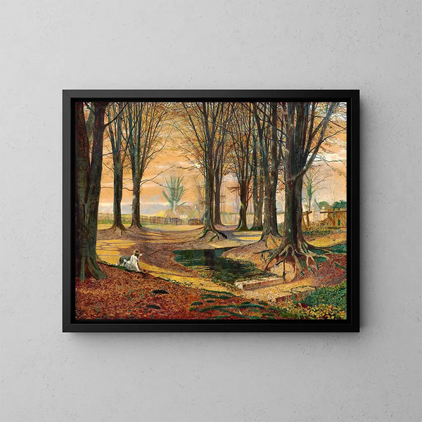 Hêtre - John Atkinson Grimshaw — kehystetty taideteos seinällä