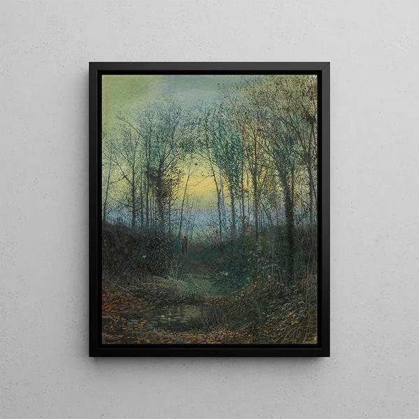 John Atkinson Grimshaw - Lovers in a wood.webp