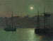 Vieux Scarborough - John Atkinson Grimshaw — näkymä teoksesta