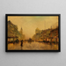 Rue Swanston, Melbourne - John Atkinson Grimshaw — kehystetty taideteos seinällä