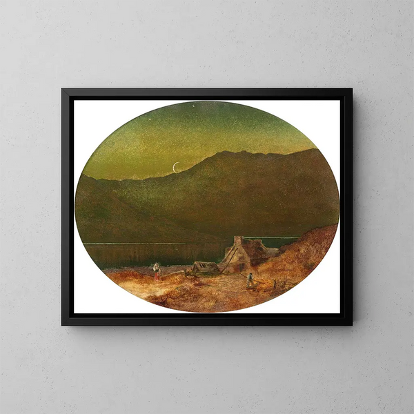 Le Croissant - John Atkinson Grimshaw — kehystetty taideteos seinällä