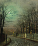 Le rendez-vous - John Atkinson Grimshaw — näkymä teoksesta