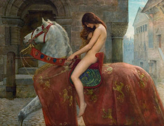 Lady Godiva - John Collier — näkymä teoksesta