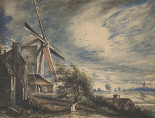 Un moulin près de Colchester - John Constable — näkymä teoksesta