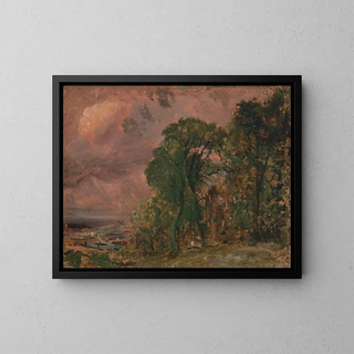 John Constable - A View at Hampstead with Stormy Weather.webp