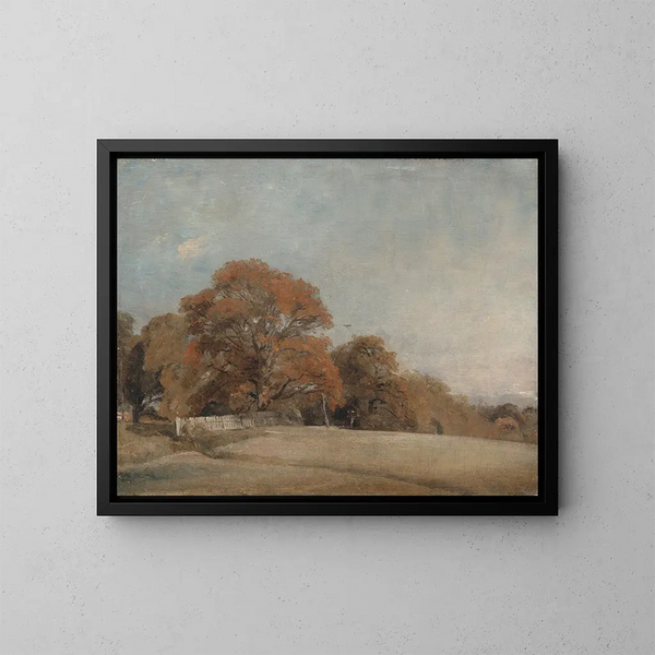 Syksyinen maisema East Bergholtista - John Constable — kehystetty taideteos seinällä