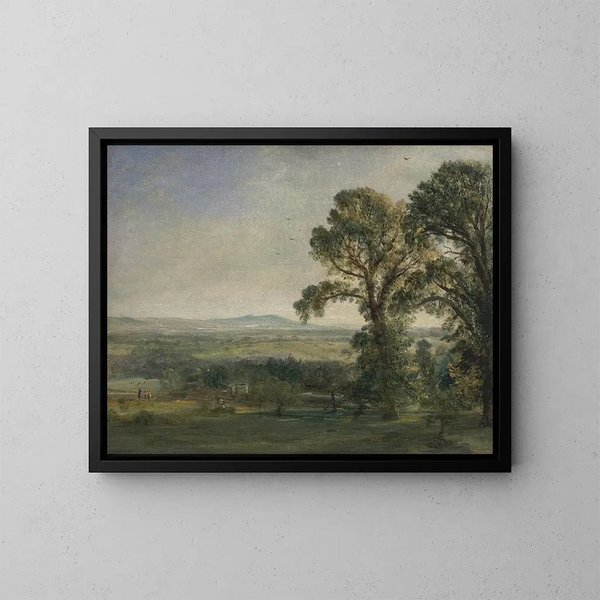 Bardon Hill, Coleorton Hall - John Constable — kehystetty taideteos seinällä