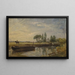 Flatfordin kanavansillan alainen laivareplika - John Constable — kehystetty taideteos seinällä