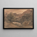 Borrowdale-maalaus, ilta kauniin päivän jälkeen, 1. lokakuuta 1806 - John Constable — kehystetty taideteos seinällä