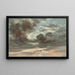 Pilvien tutkimus, myrskyinen auringonlasku - John Constable — kehystetty taideteos seinällä