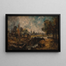 Dedhamin sulku maalaus - John Constable — kehystetty taideteos seinällä