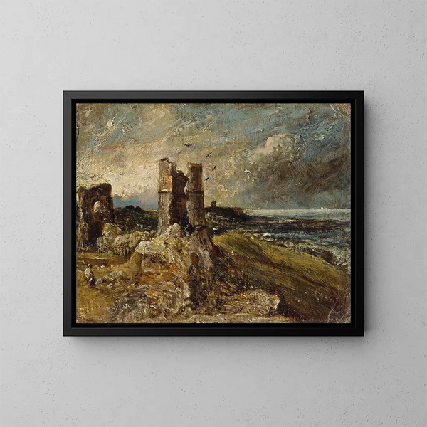 Château de Hadleigh - John Constable — kehystetty taideteos seinällä