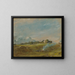 Hampstead Heathin maalaus nuotion kanssa - John Constable — kehystetty taideteos seinällä
