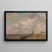 Harwich-maalaus, matala majakka ja Beacon Hill - John Constable — kehystetty taideteos seinällä