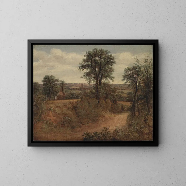 Allée près de Dedham - John Constable — kehystetty taideteos seinällä