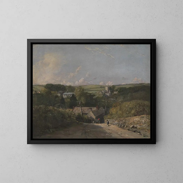 Village d'Osmington - John Constable — kehystetty taideteos seinällä