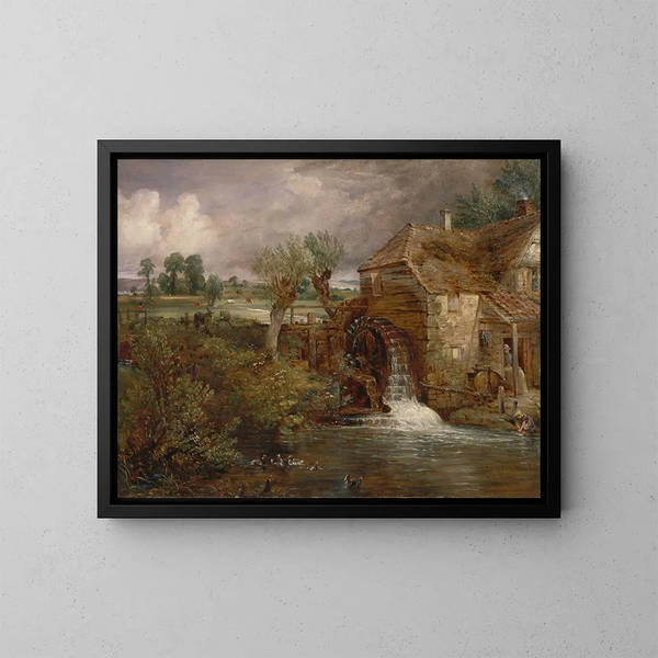 Moulin de Parham à Gillingham - John Constable — kehystetty taideteos seinällä