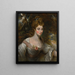 Portrait d'Elizabeth Lady Croft - John Constable — kehystetty taideteos seinällä