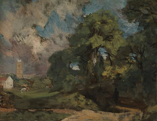 Stoke-by-Nayland - John Constable — näkymä teoksesta