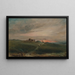 Stonehengen maalaus auringonlaskussa - John Constable — kehystetty taideteos seinällä