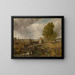 Tutkimus veneestä, joka kulkee sulun läpi - John Constable — kehystetty taideteos seinällä