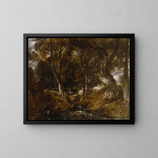 Le vallon à Helmingham Park - John Constable — kehystetty taideteos seinällä
