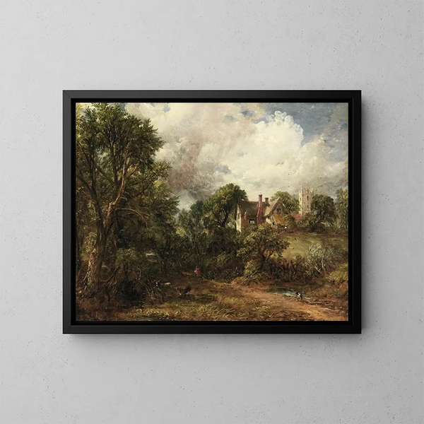 La ferme de Glebe - John Constable — kehystetty taideteos seinällä