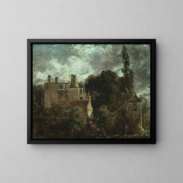 Le Bosquet ou la Maison des Amiraux à Hampstead - John Constable — kehystetty taideteos seinällä