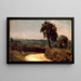 East Bergholtin ja Flatfordin välinen tie - John Constable — kehystetty taideteos seinällä