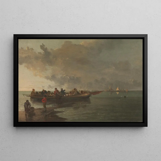 John Crome - A Barge with a Wounded Soldier.webp