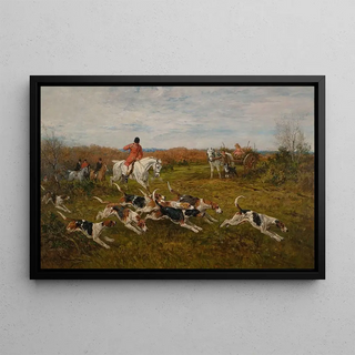 John Emms - The hunt in full cry.webp