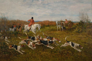 John Emms - The hunt in full cry.webp