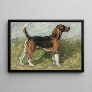 John Emms - Tomboy a beagle in a landscape.webp