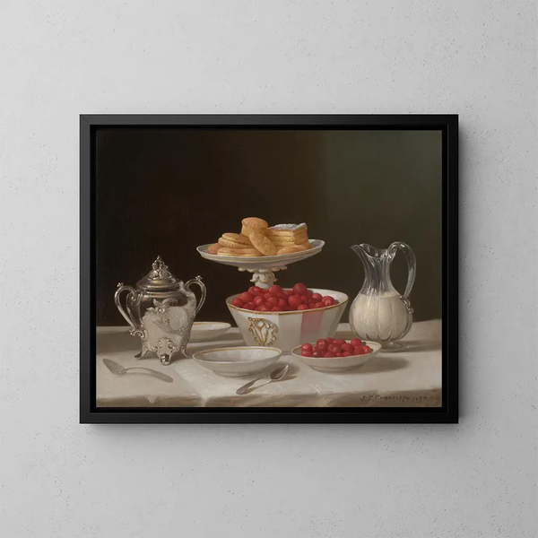 Herkkujen still life - John F. Francis — kehystetty taideteos seinällä