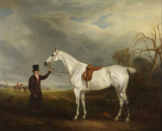 Le groom de Lord Howe avec un cheval gris - John Ferneley — näkymä teoksesta