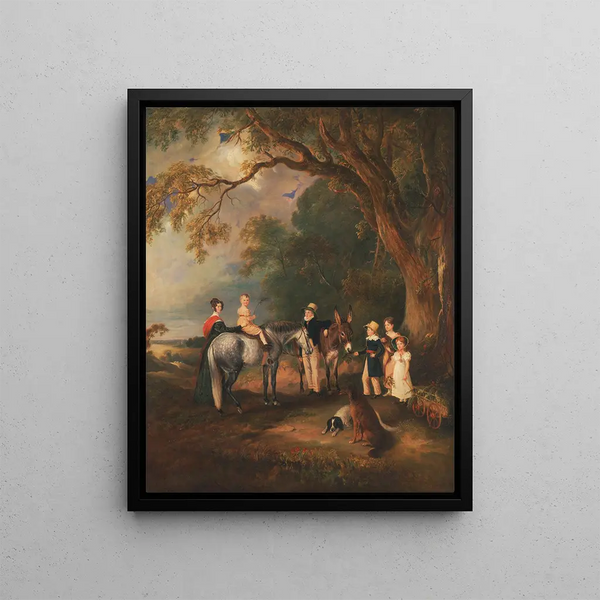 John Ferneley - Miss Catherine Herrick with her Nieces and Nephews the Five Elder Children of the Rev and Mrs Hen.webp
