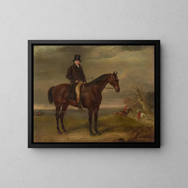 Samuel Dumbletonin, 1750-1834, Spencerin kreivin metsästyskoira - John Ferneley — kehystetty taideteos seinällä