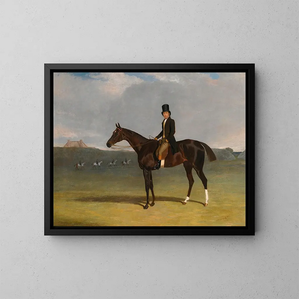 Entraîneur du 5e duc de Richmond à Newmarket Heath - John Frederick Herring l'Ancien — kehystetty taideteos seinällä