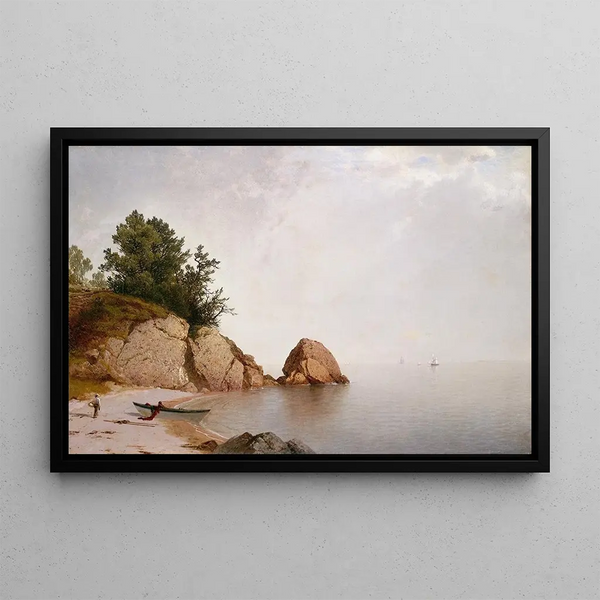 Beverlyn Rannalla - John Frederick Kensett — kehystetty taideteos seinällä
