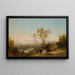 Lac Champlain - John Frederick Kensett — kehystetty taideteos seinällä