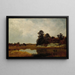 Lokakuun maalaus kosteikoissa - John Frederick Kensett — kehystetty taideteos seinällä