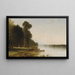 Kesäpäivä Conesus-järvellä - John Frederick Kensett — kehystetty taideteos seinällä