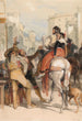 Katunäkymä Granadassa härkätaistelupäivänä - John Frederick Lewis — näkymä teoksesta