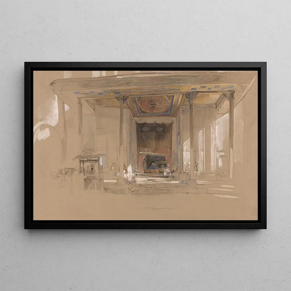 John Frederick Lewis - Main Entrance of Great Mosque Ulu cami Bursa Turkey.webp