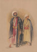 Gebel Torin sheikki Hussein ja hänen poikansa - John Frederick Lewis — näkymä teoksesta