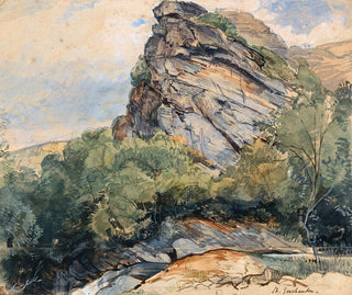 Saint-Goarshausen sur le Rhin entre Coblence et Mayence - John Frederick Lewis — näkymä teoksesta