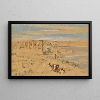 John Frederick Lewis - The Hypaethral Temple At Philae Upper Egypt.webp